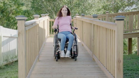 lady in wheelchair